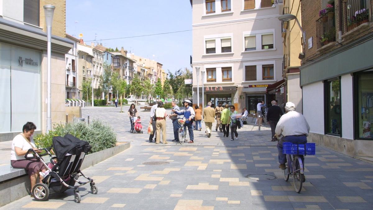 Enlace de la calle Yanguas y Miranda con la calle Herrerías.