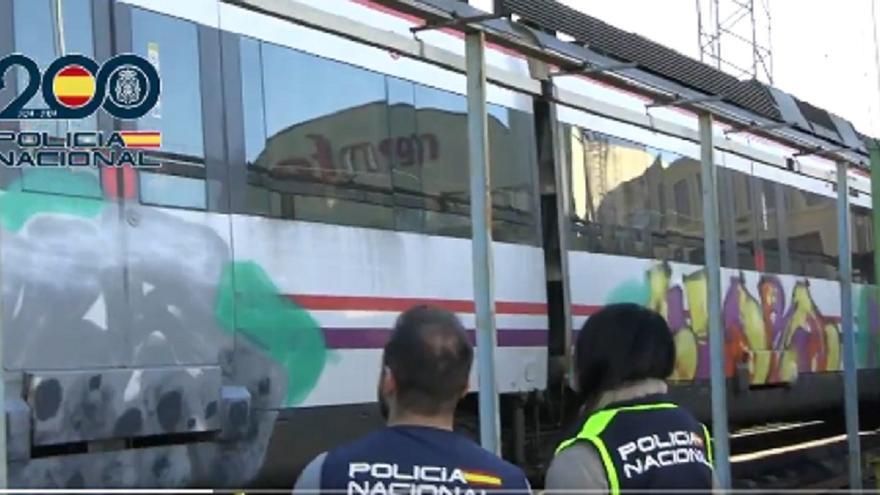 Detienen en Donostia a uno de los 26 arrestados por pintar graffitis en trenes