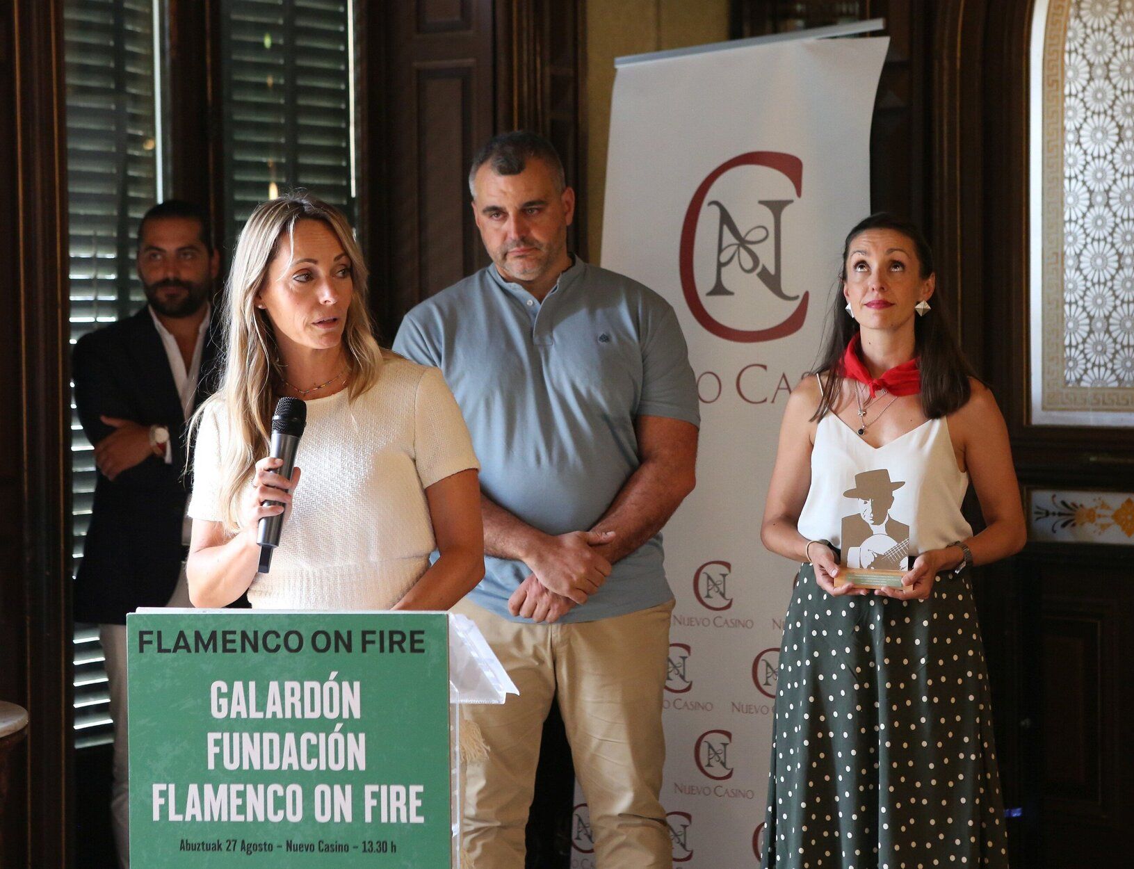 Fotos de la entrega del Premio Flamenco On Fire a Isamay Benavente, José Manuel Gamboa, José Luis Ortiz y Loretxo Iñarrea