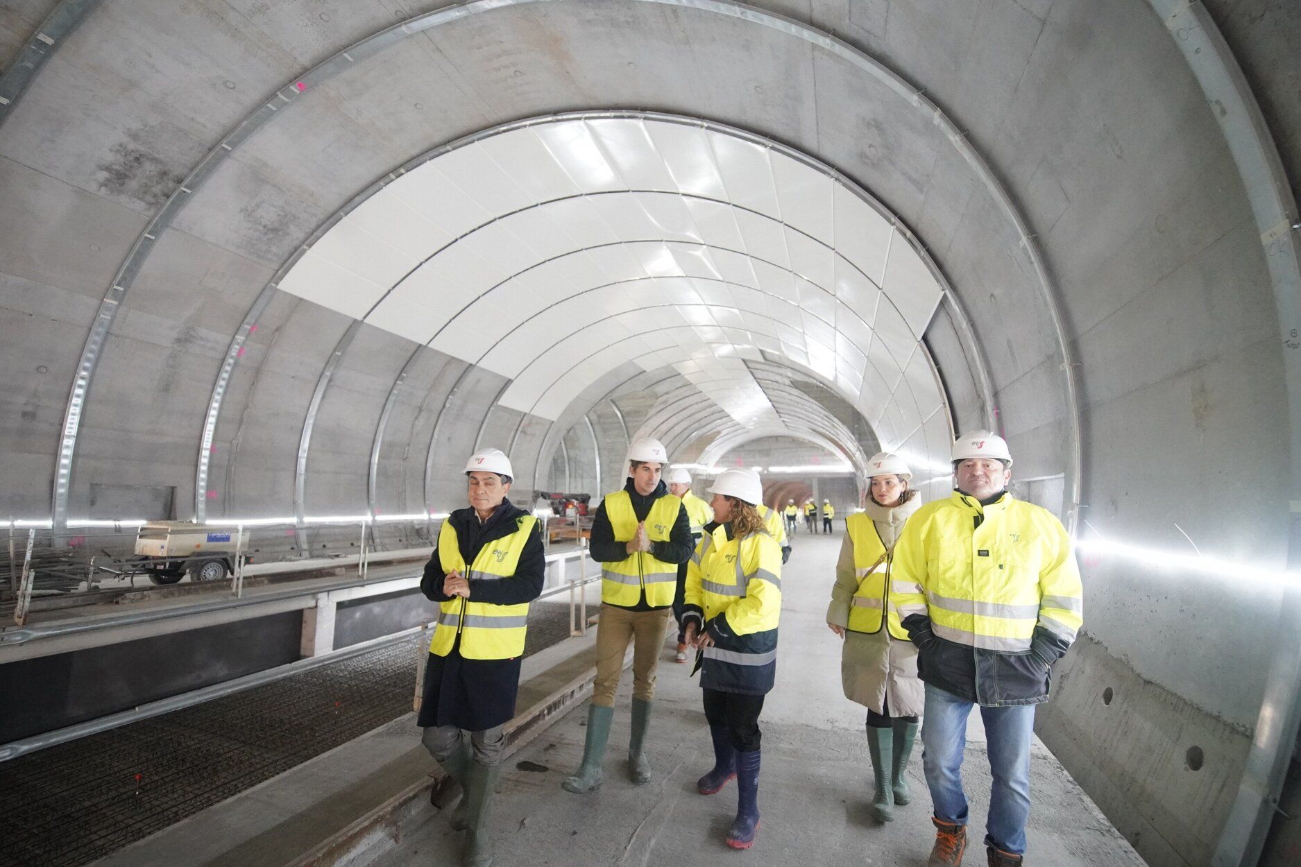 Avance de las obras en la nueva estación Centro-Concha del Topo