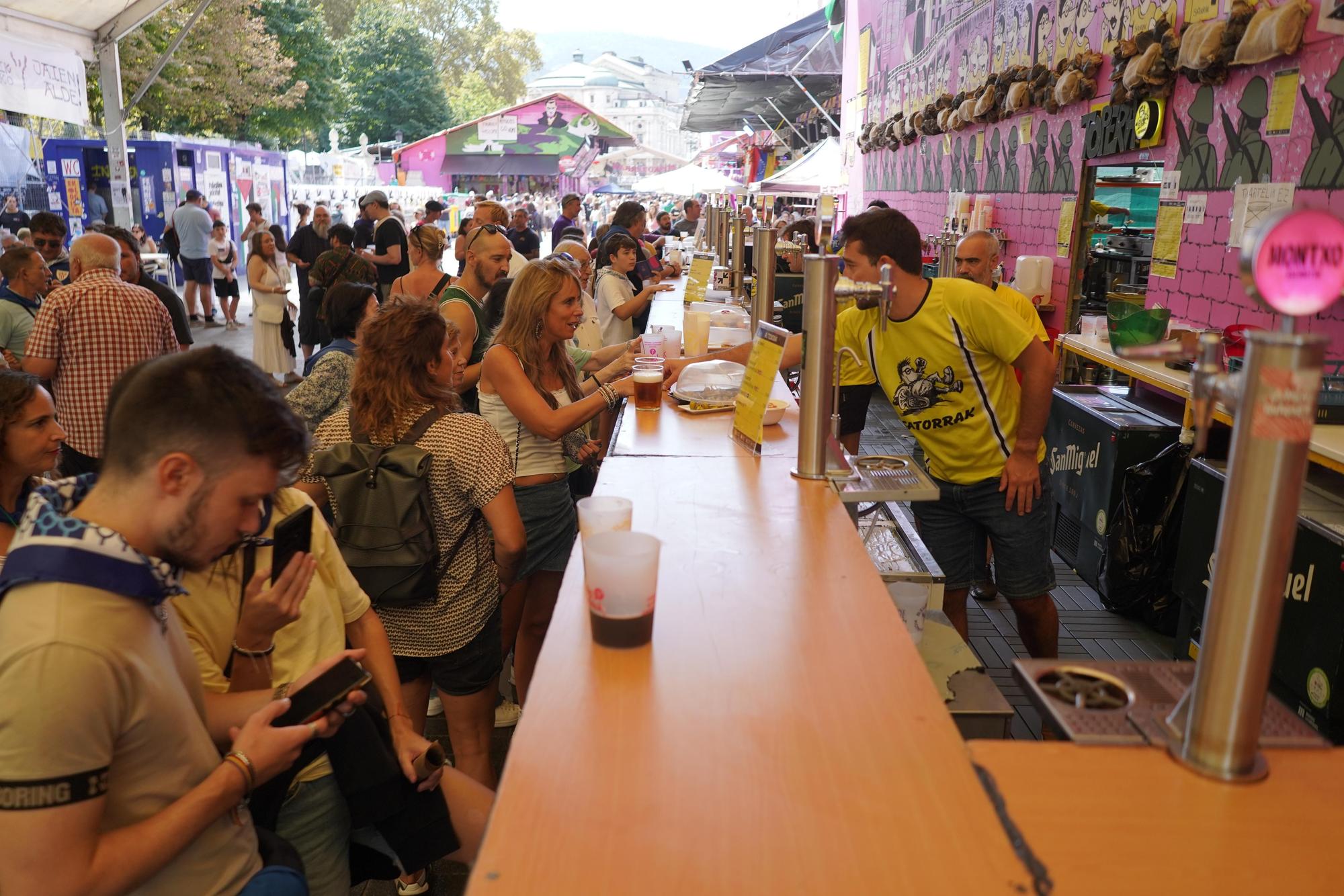 En imágenes: buen tiempo y gran ambiente en el último fin de semana de Aste Nagusia