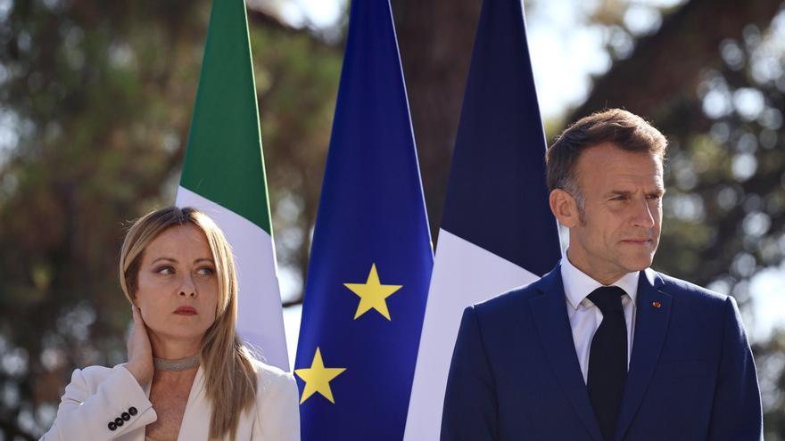 Macron y Meloni firman siete acuerdos en defensa, espacio, seguridad, transporte o cultura