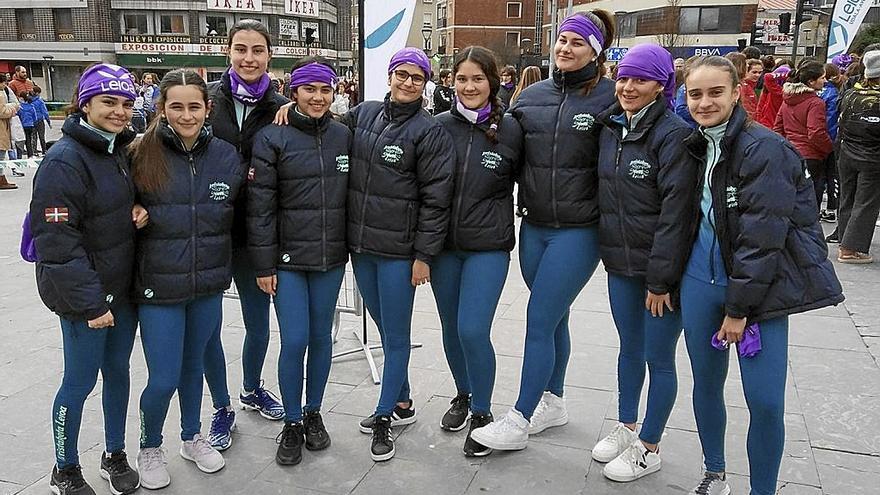 Irristaketa Taldea Leioa, club de patinaje artístico, también estuvo representado en la jornada.