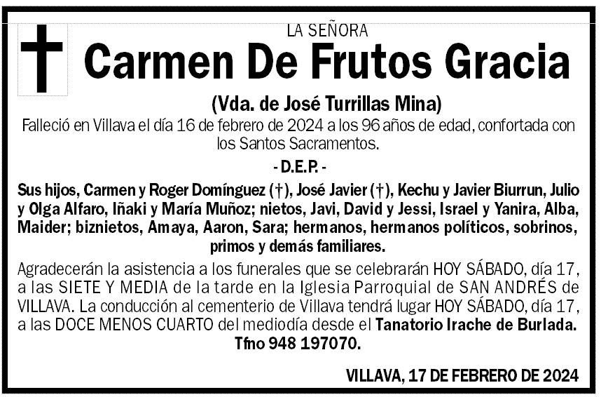 Carmen De Frutos Gracia