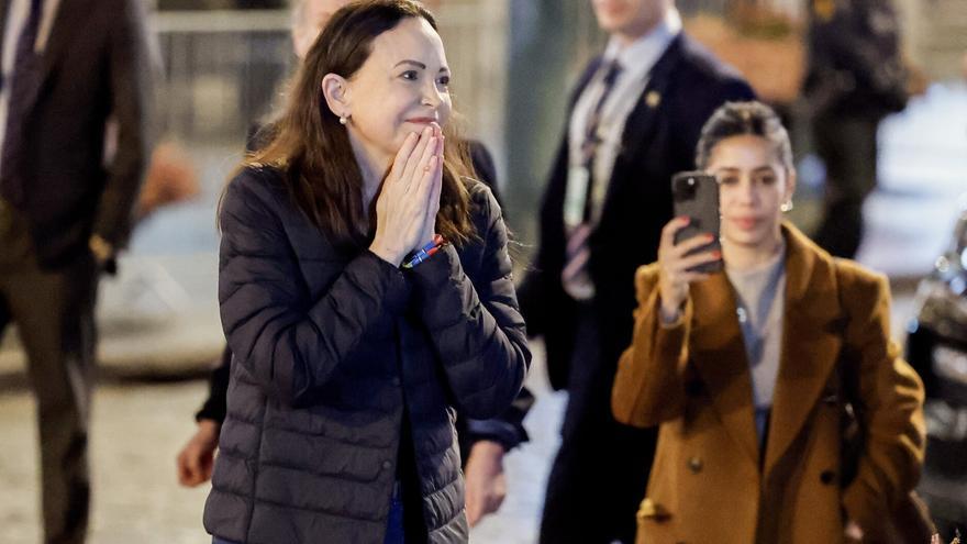 María Corina Machado confirma que recibió apoyo de EEUU para salir de Venezuela