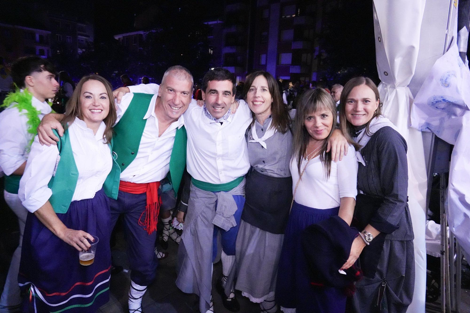 Yeray González da la salida a la intensa maratón de 9 días de fiestas de Basauri con las cuadrillas invadiendo las calles
