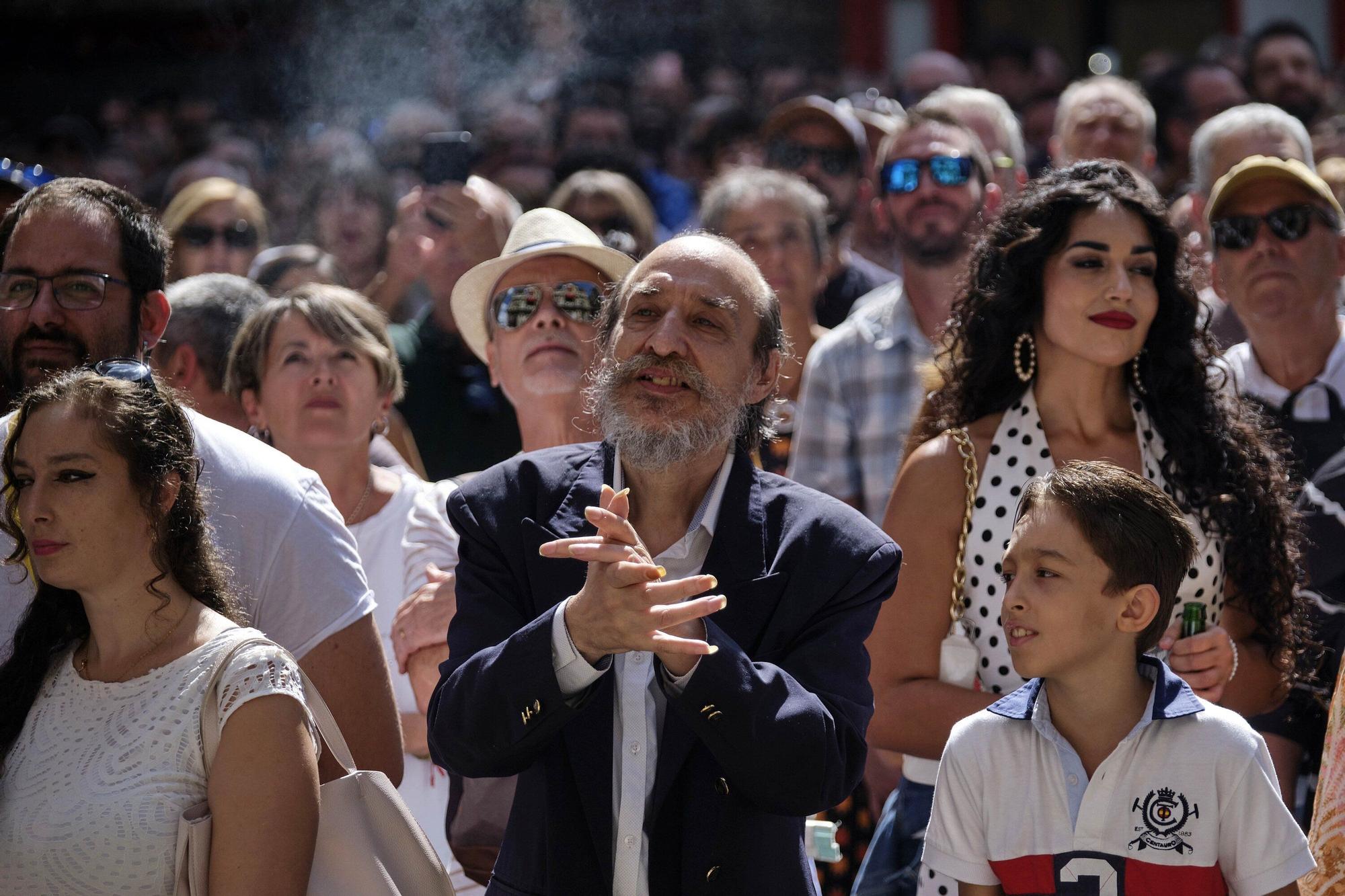 Tomatito, flamenco en el balcón del Ayuntamiento de Pamplona