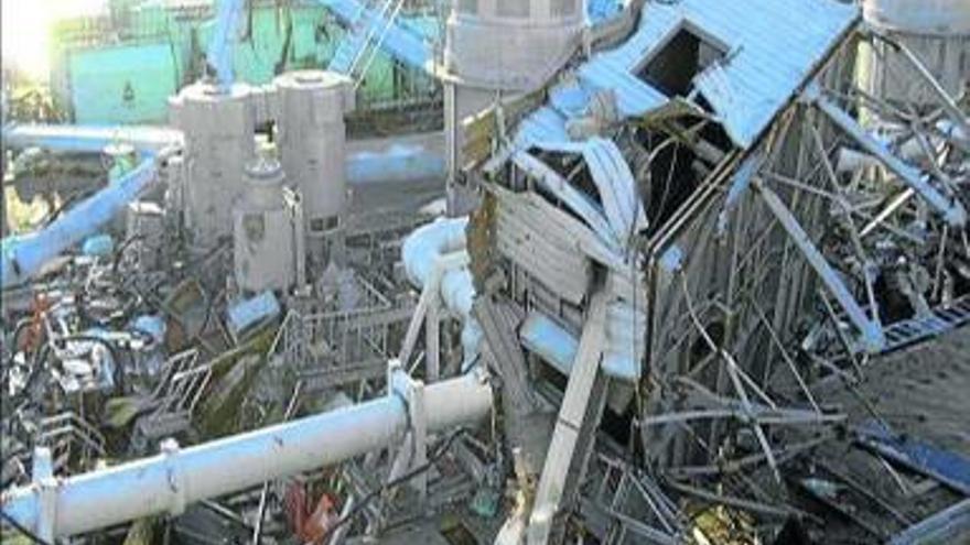 Imagen de la central nuclear de Fukushima tras el ‘tsunami’.