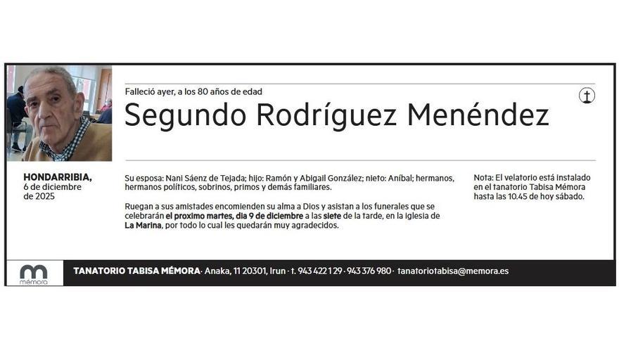 SEGUNDO RODRIGUEZ MENENDEZ