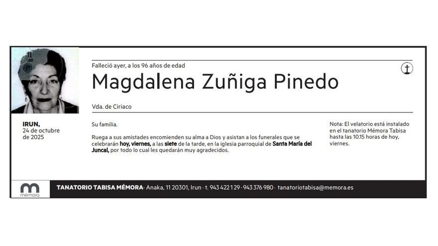Magdalena Zuñiga Pinedo