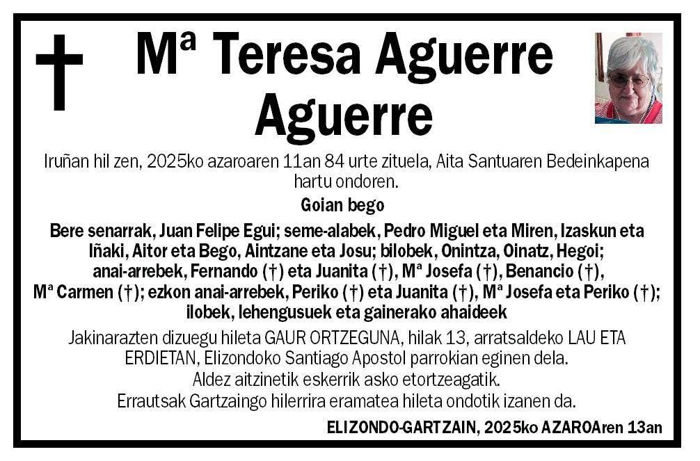 Mª Teresa Aguerre Aguerre