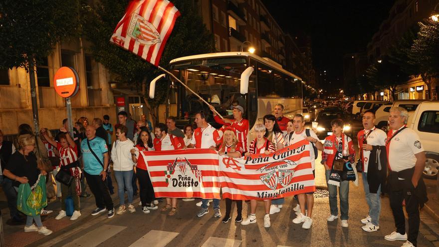 Un viaje acompañando al Athletic con la ilusión por bandera