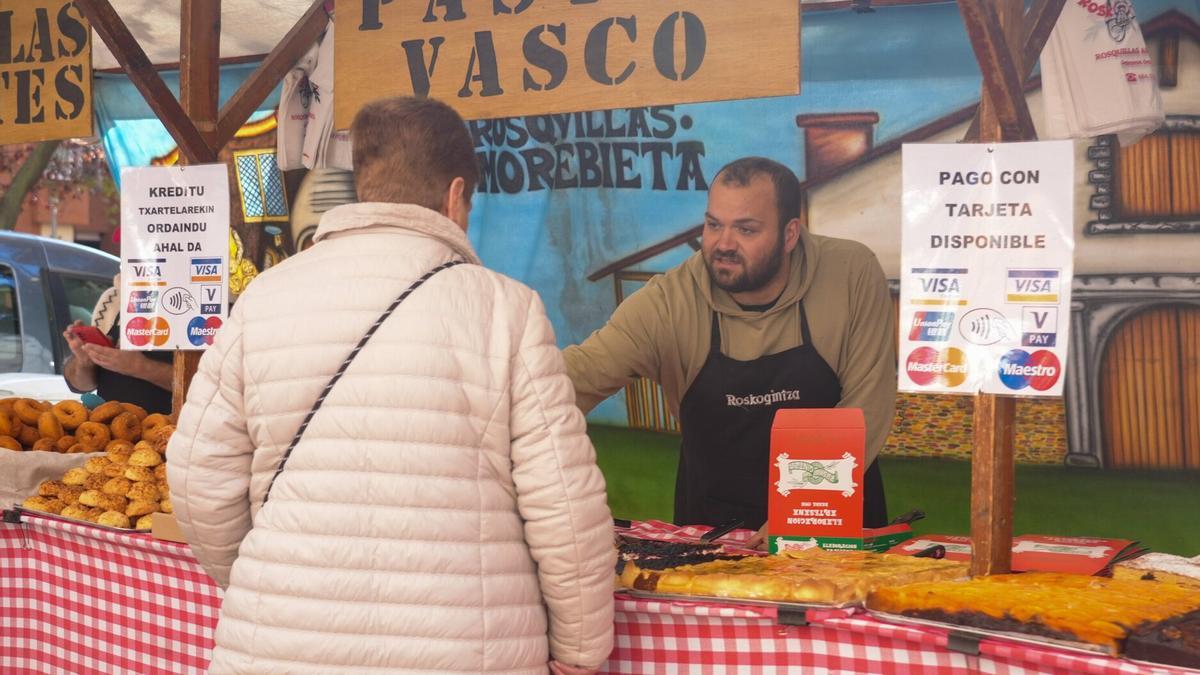 Puesto de dulces en San Martín.