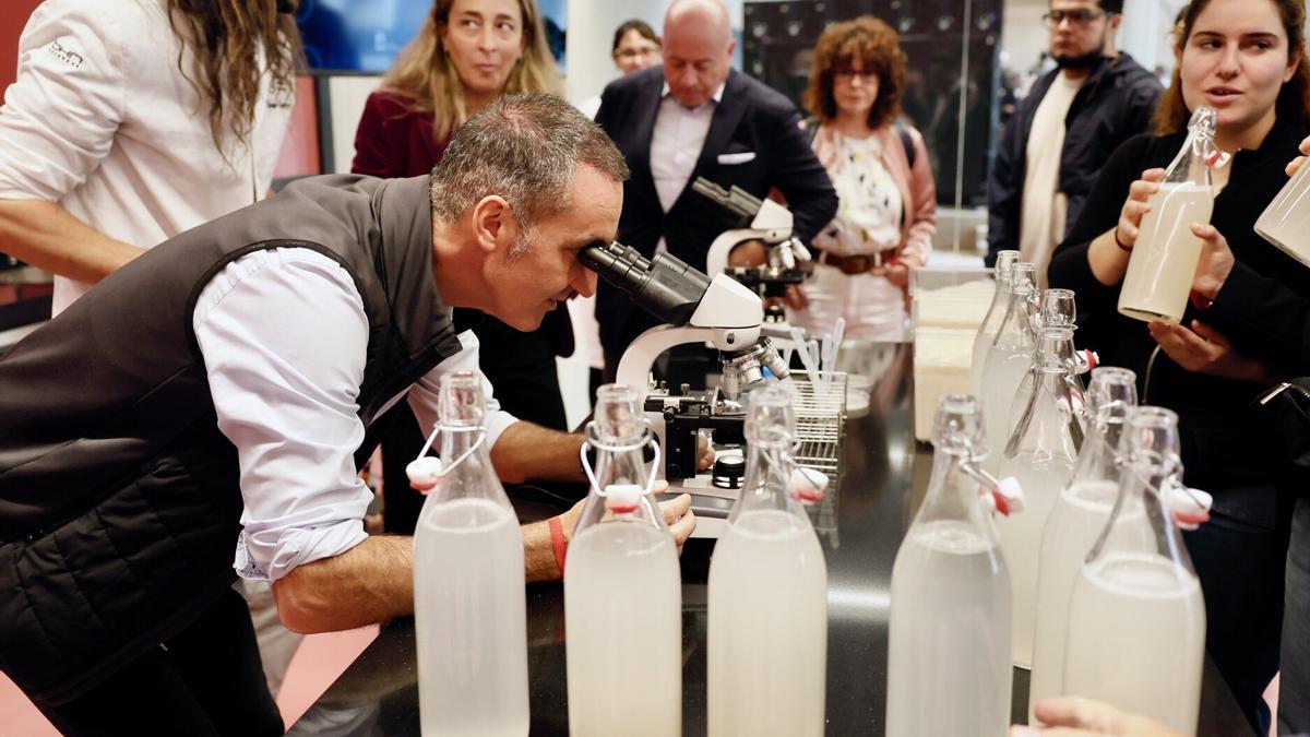 Taller de fermentación, ayer en el GOe