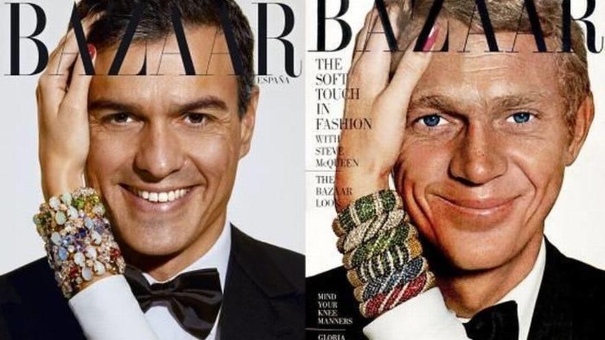 Pedro Sánchez emulando a Steve McQueen.