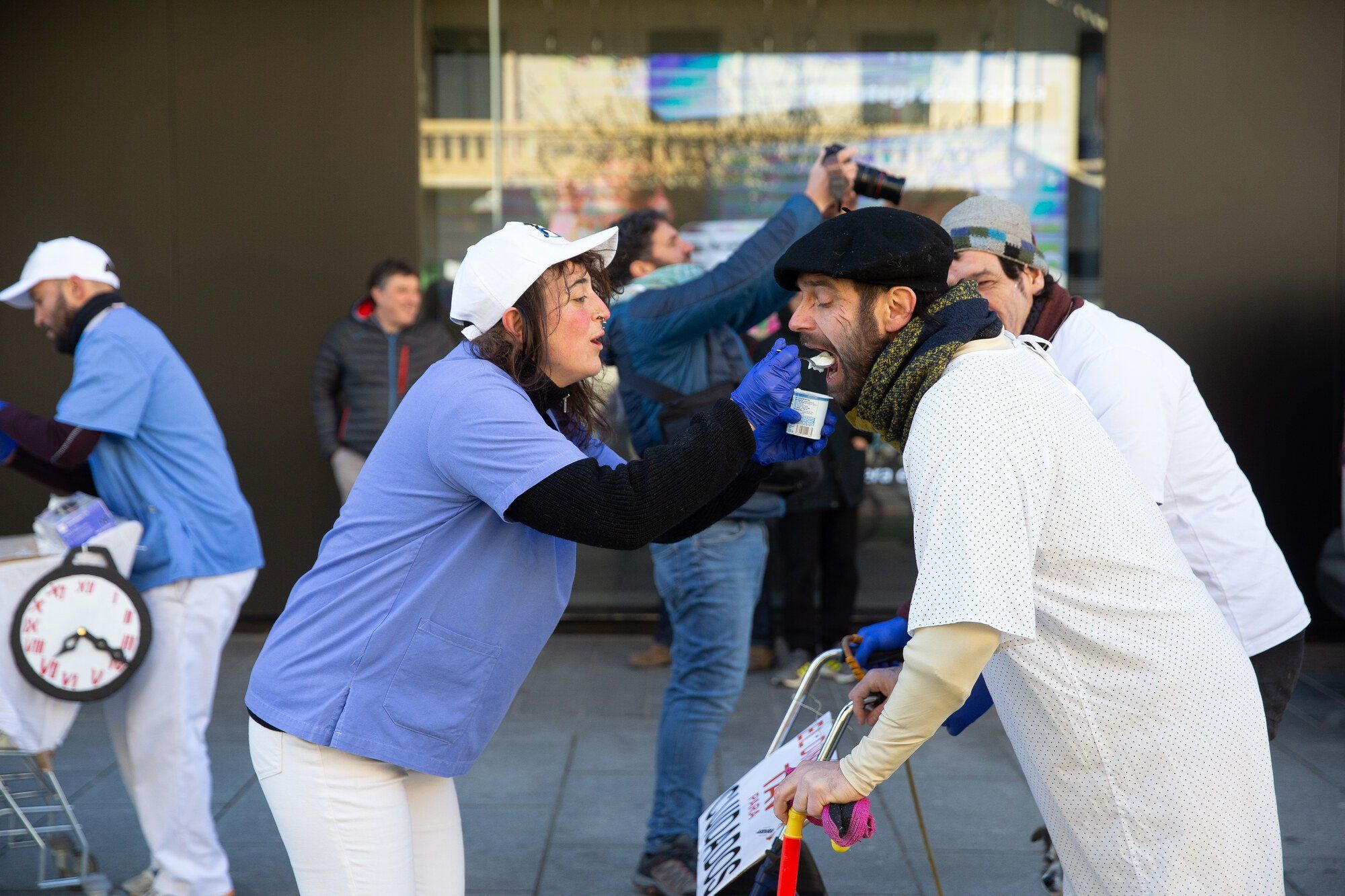 Manifestación en Pamplona contra el TAV y por un tren social