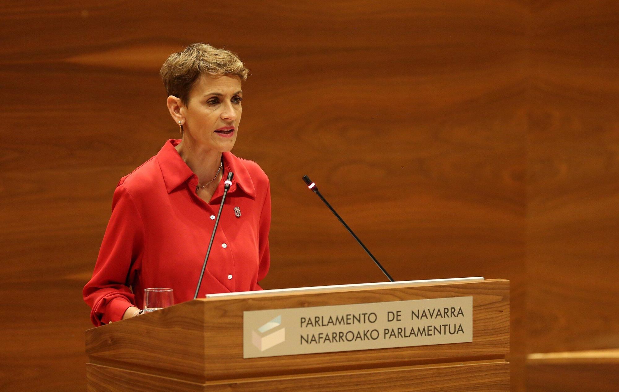 Fotos del debate del estado de la Comunidad foral de 2025