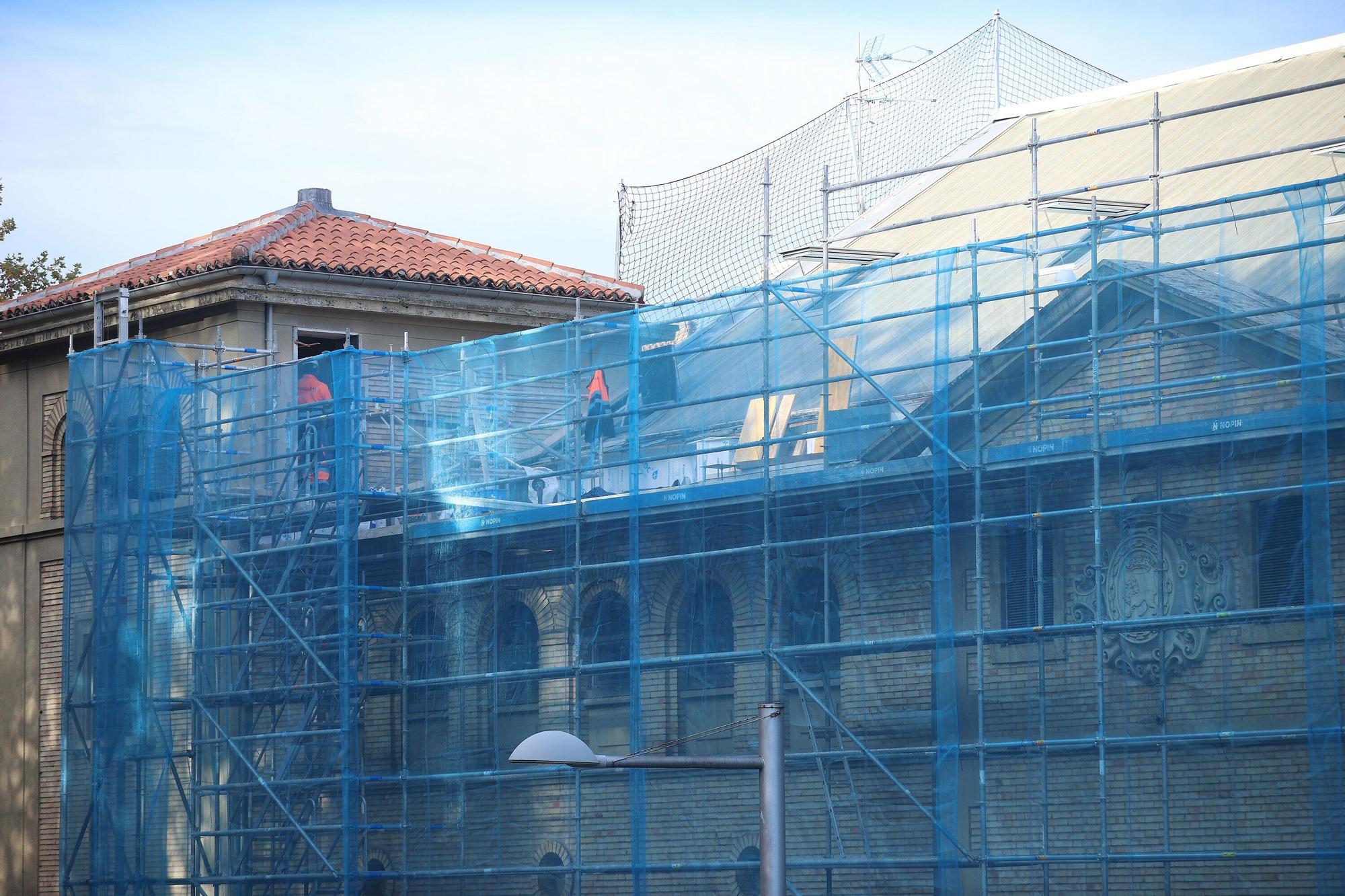 Obras de eficiencia energética en el frontón Labrit