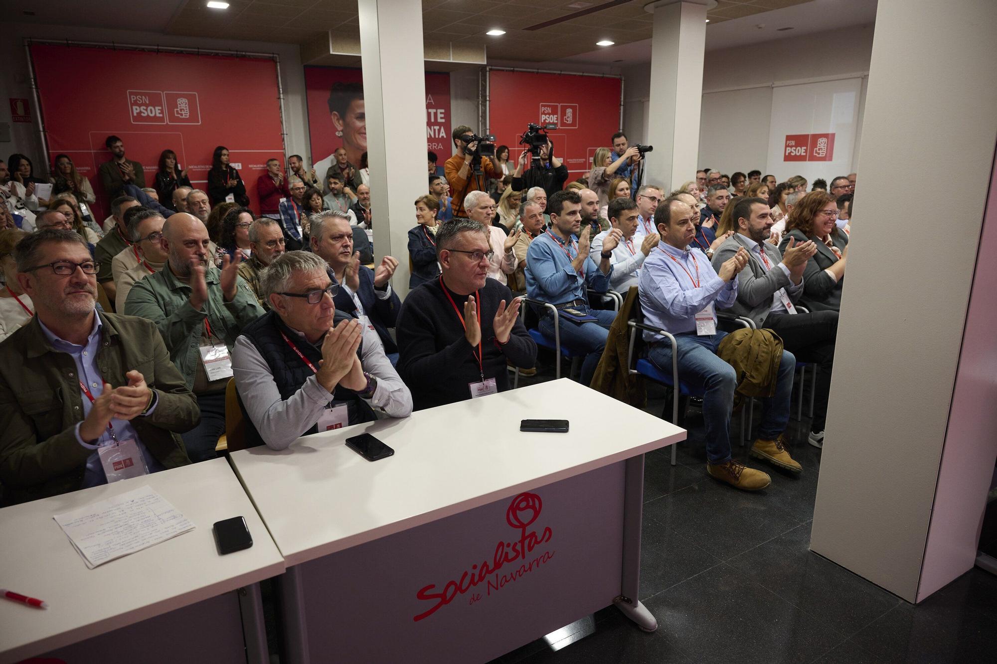 Fotos del Comité Regional del PSN-PSOE en Pamplona