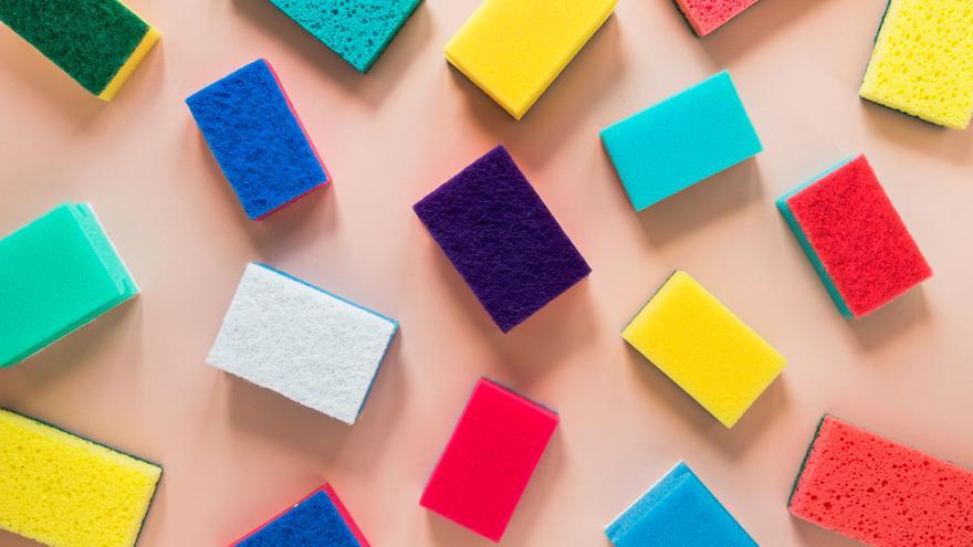El significado de las esponjas de colores: qué significan y para qué se usa cada una