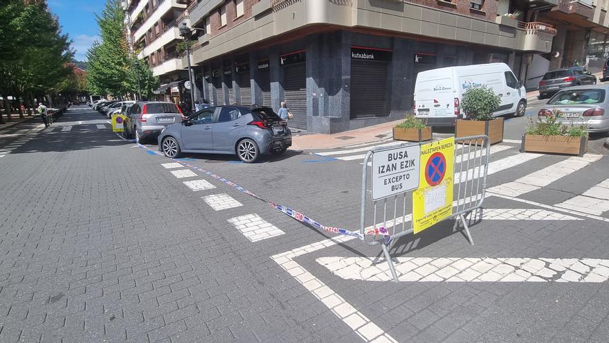 Beasain: cambios en las paradas de autobús por las obras en San Inazio–Esteban Lasa