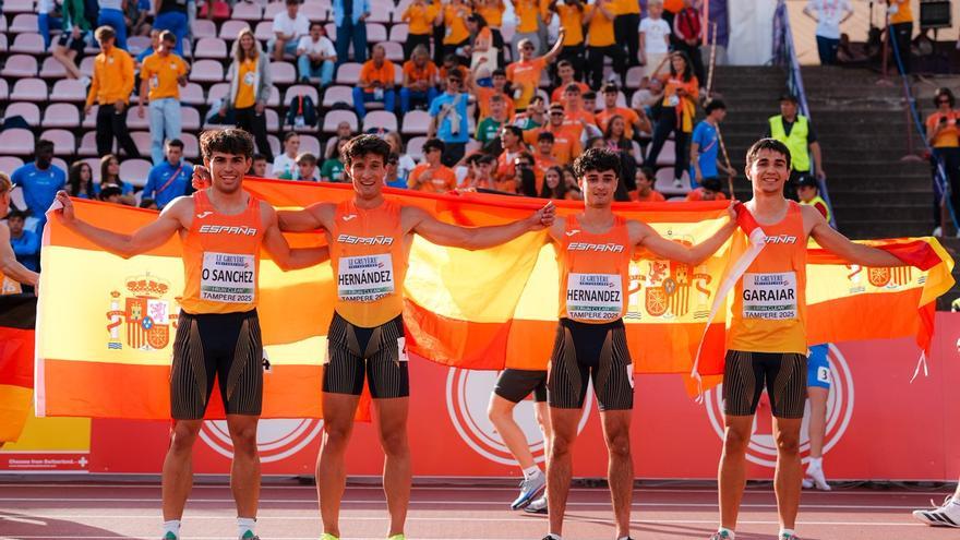 Mazazo para Ander Garaiar en el 4x100 del Europeo de Atletismo