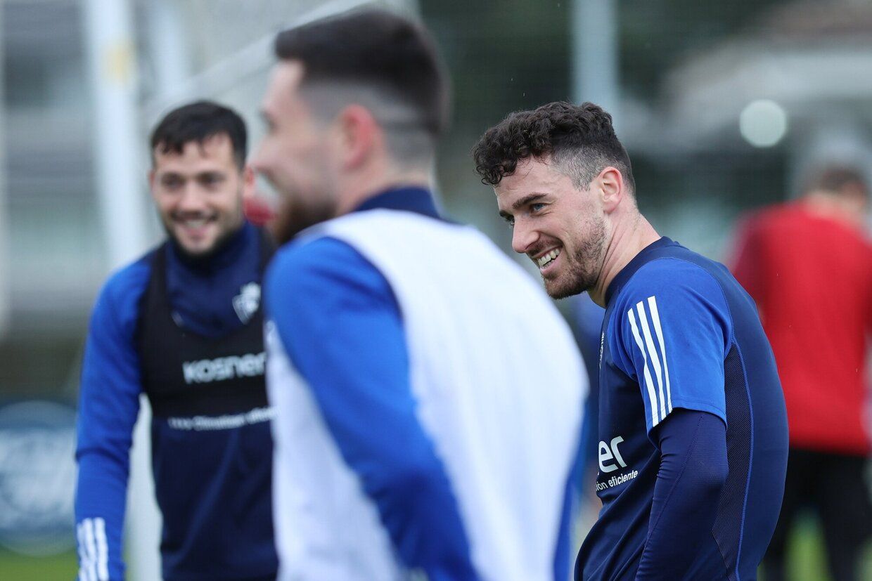 Último entrenamiento de Osasuna de este 2023