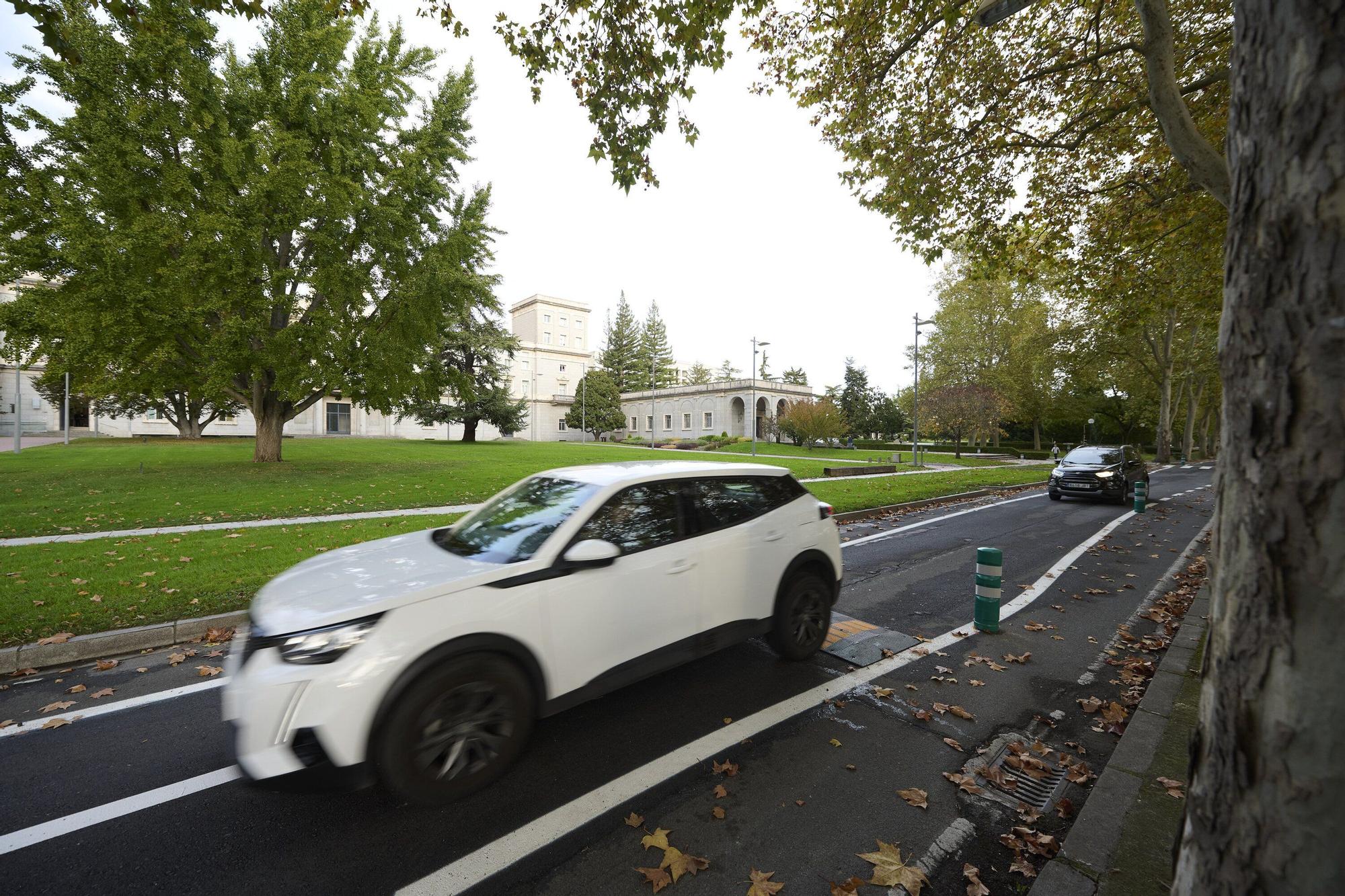Reapertura de la carretera de la Universidad de Navarra