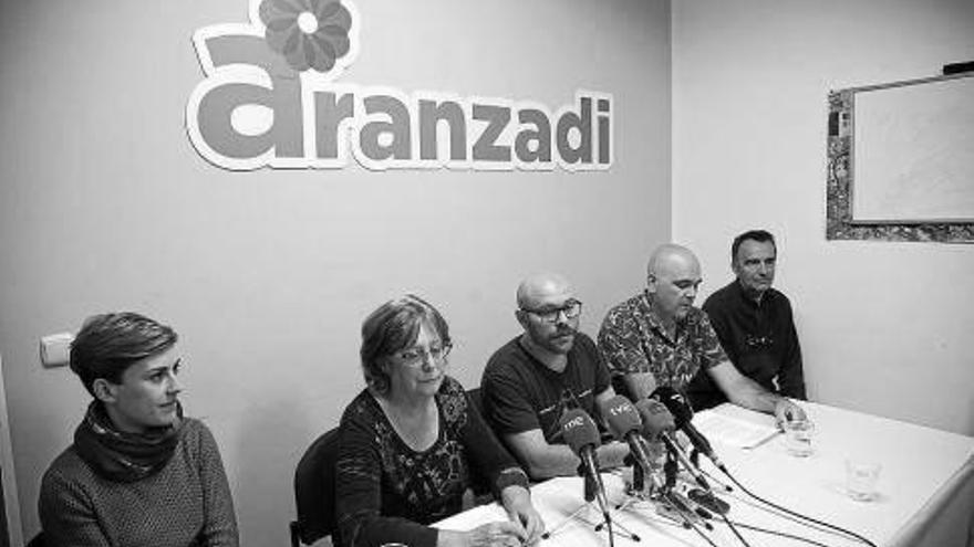 Rueda de prensa en la sede de Aranzadi.