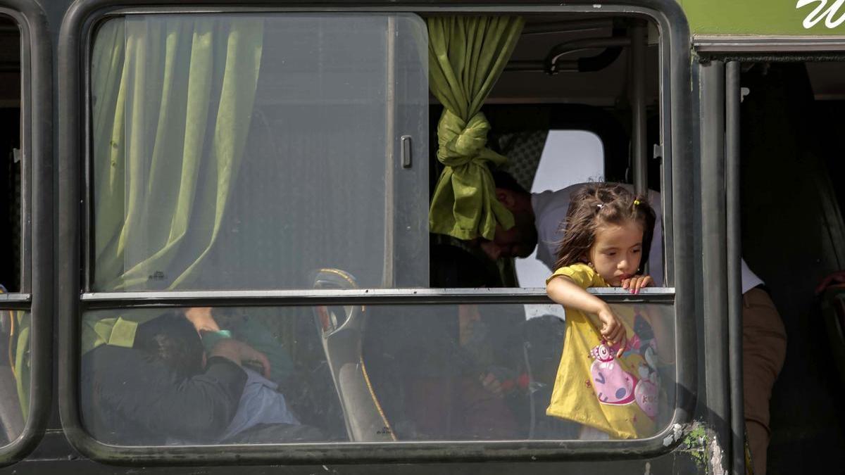 Una regugiada afgana