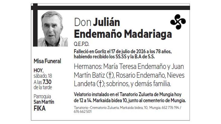 Don Julián Endemaño Madariaga
