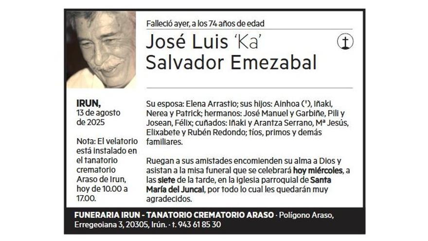 JOSE LUIS SALVADOR EMEZABAL