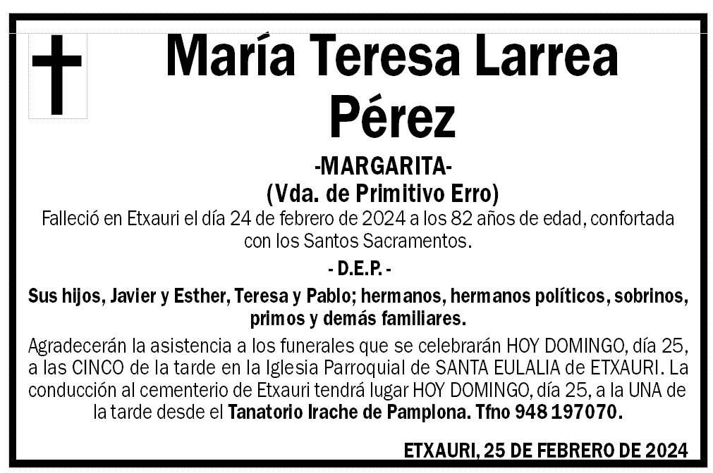 María Teresa Larrea Pérez