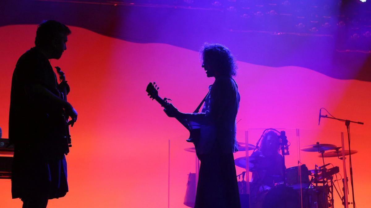 Robe Iniesta, en el último concierto que ofreció en Pamplona, en junio de 2024.