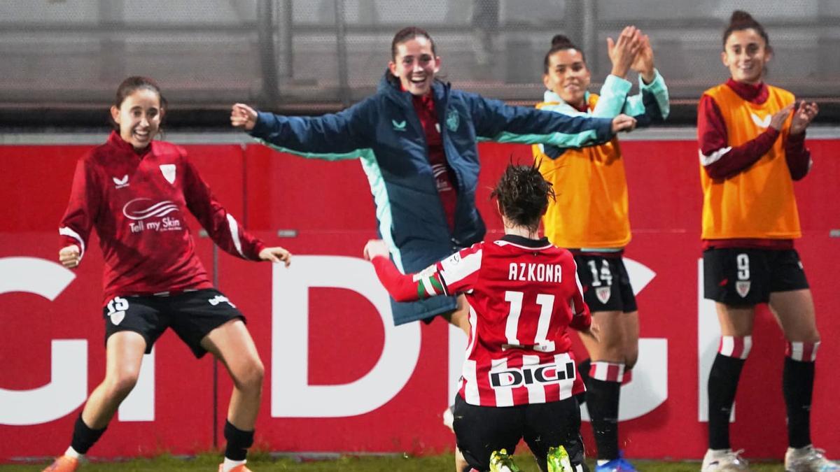 Azkona marca el segundo tanto del Athletic