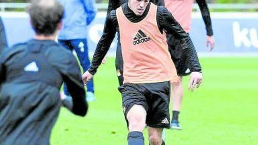 Jon Bautista, durante un entrenamiento en Zubieta. Jon Bautista, durante un entrenamiento en Zubieta.