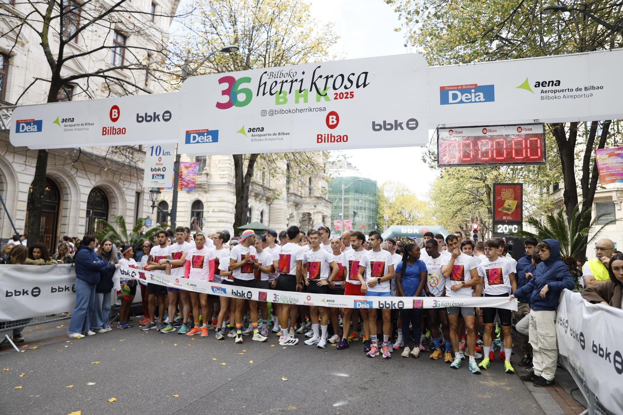 En imágenes: la Herri Krosa calienta motores en Bilbao