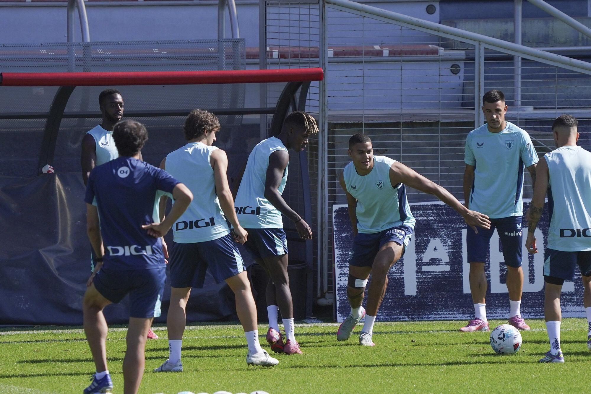 En imágenes: entrenamiento del Athletic en Lezama este sábado