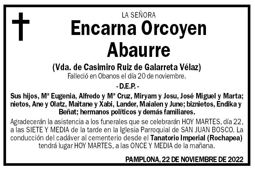 Encarna Orcoyen Abaurre