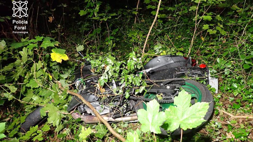Muere un motorista en un accidente de tráfico en Berroeta (Baztan)