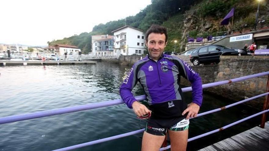 Joxean Olaskoaga, ‘Aizperro’, antes de un entrenamiento en las                                        instalaciones de San Pedro.
