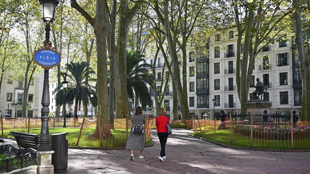 El suceso se registro en la tarde del jueves en la zona de Jardines de Albia de Bilbao