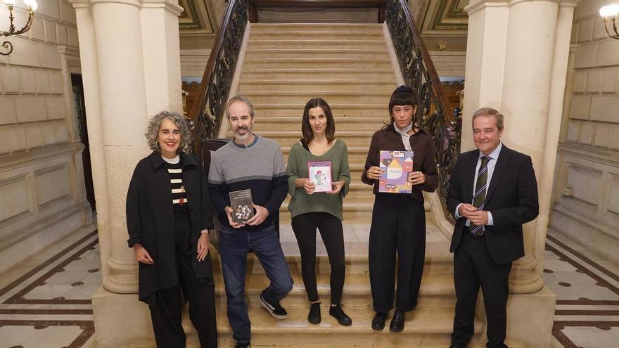 Unai Elorriaga, Karmele Mitxelena y Maite Rosende, Premios Euskadi