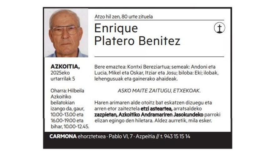 Enrique Platero Benitez