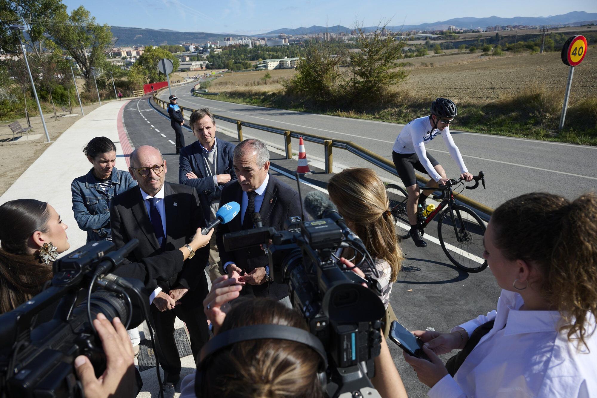 Fotos de la visita al carril bici entre Pamplona y Cizur Menor por el Camino de Santiago