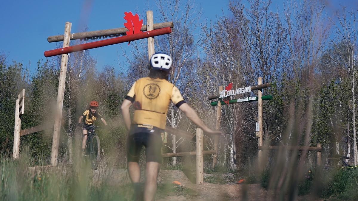 El parque de mountain bikes de Ollargan se puso en marcha a principios de año