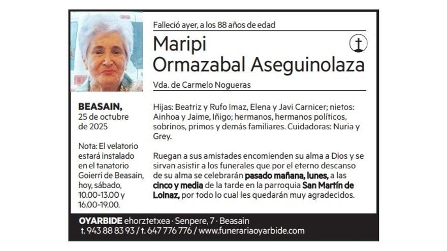 Maripi Ormazabal Aseguinolaza