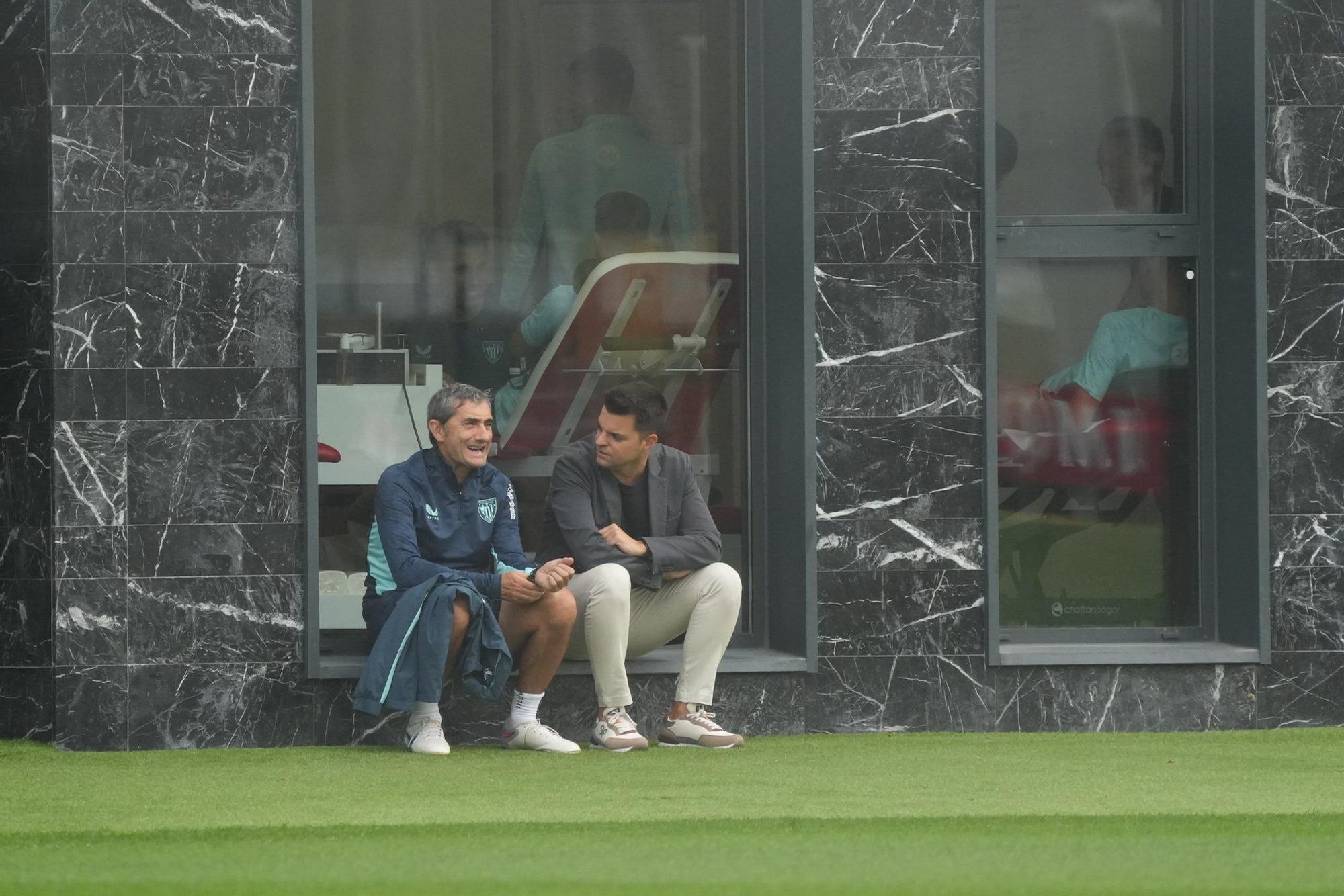 En imágenes: el Athletic empieza a preparar el partido ante el Borussia Dortmund
