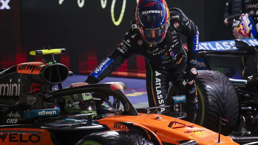 Norris baila bajo la lluvia y se lleva la pole en Las Vegas