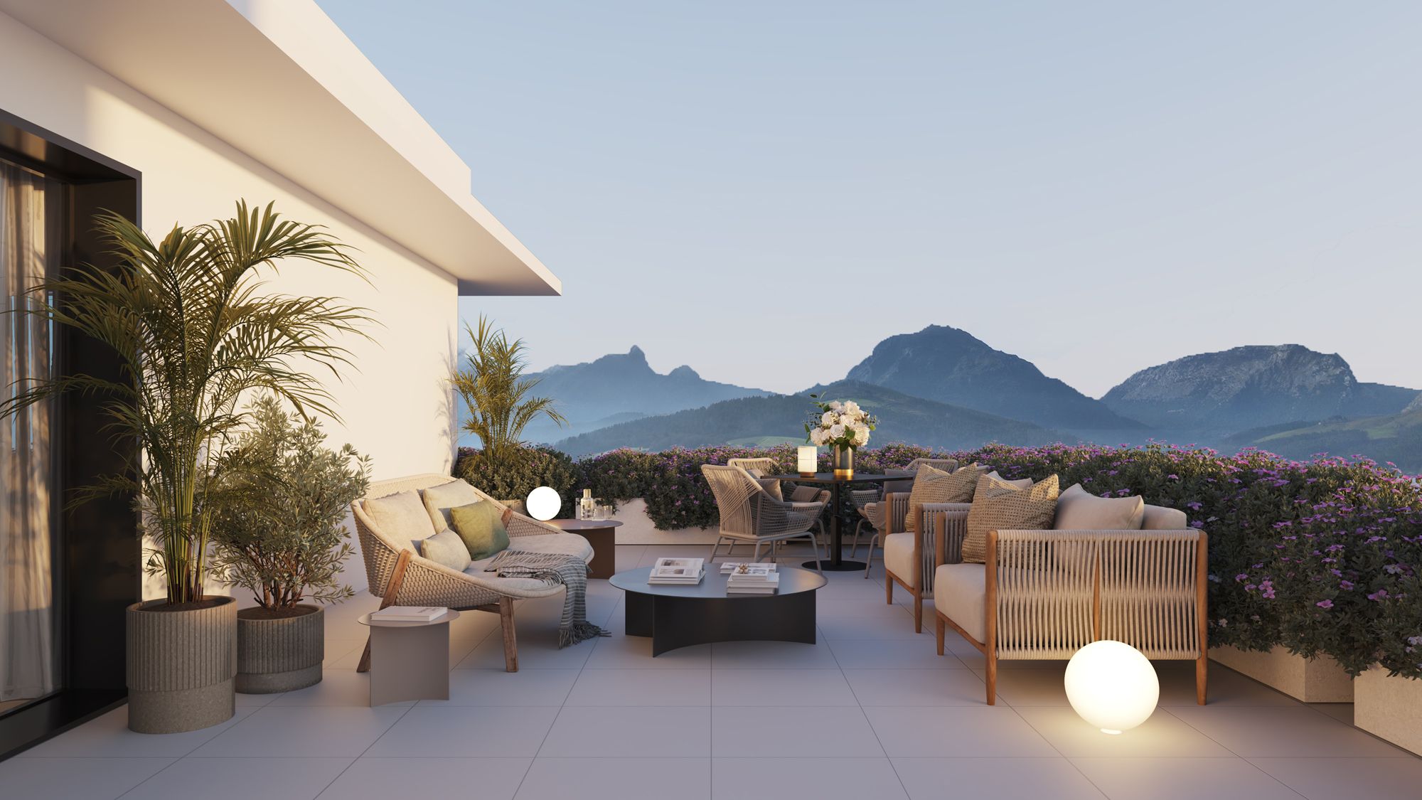 Terraza con impresionantes vistas del entorno natural.